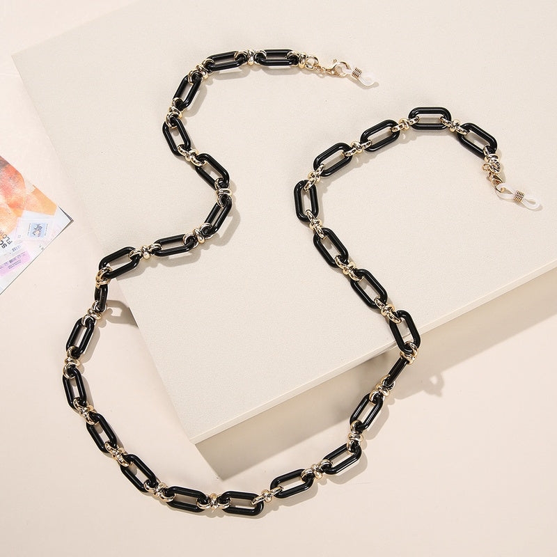 Luxe Black Eyewear Chain