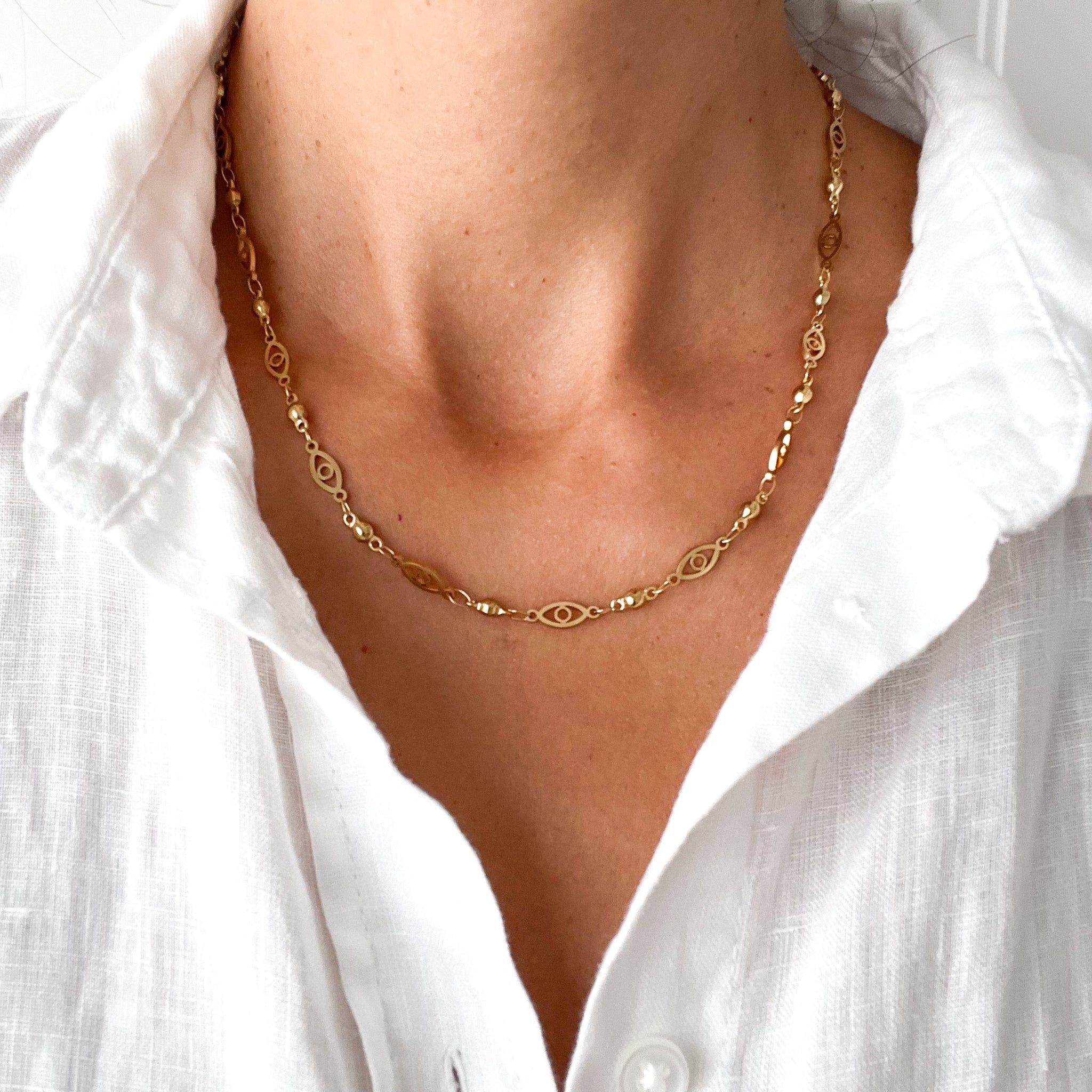 Golden Eye Necklace