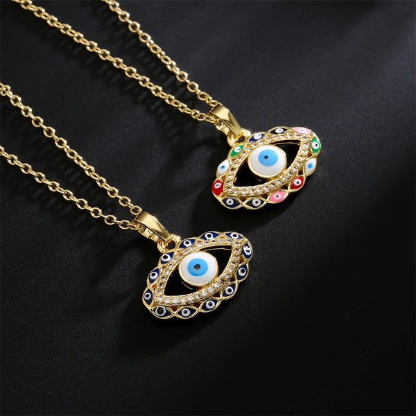 Rainbow Eye Necklace