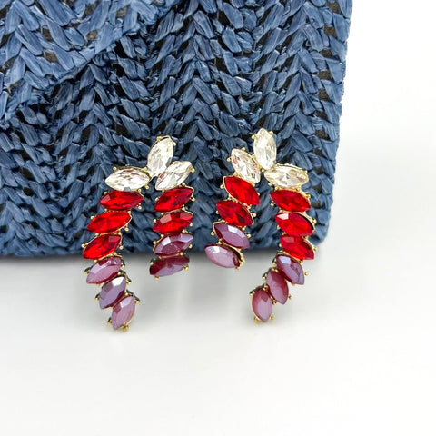 Reve Red Earrings