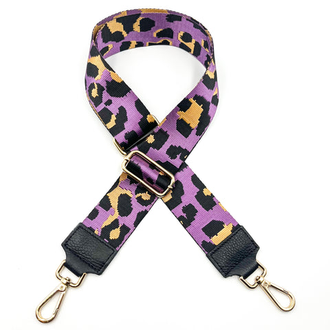 Leopard Purple Bag Strap