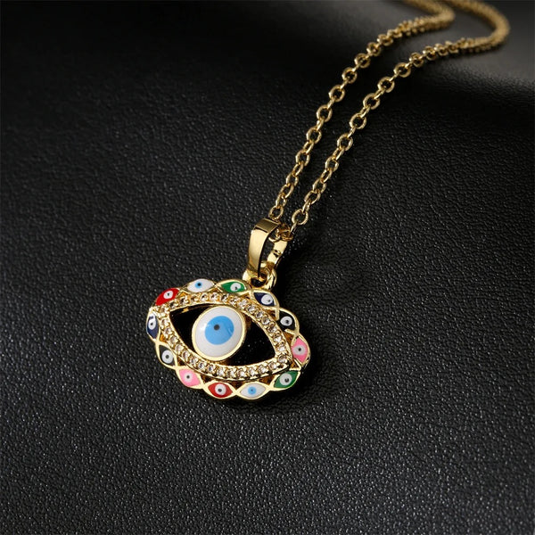 Rainbow Eye Necklace