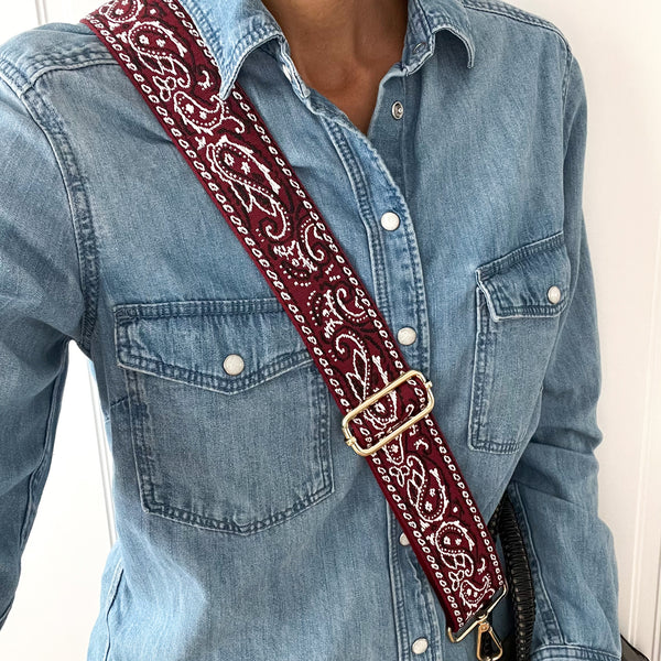 Burgundy Bag Strap