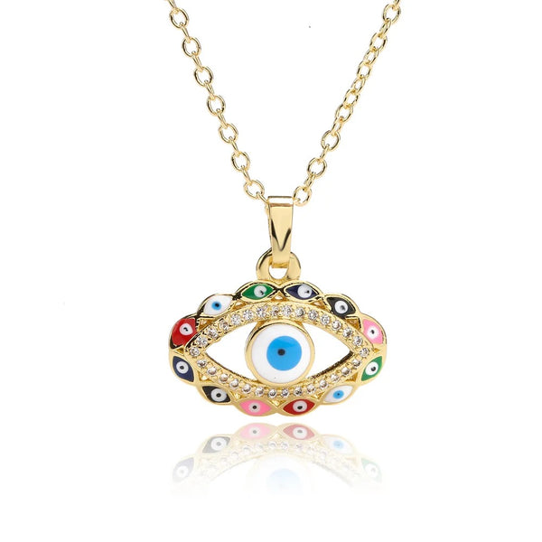 Rainbow Eye Necklace