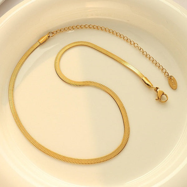 Snake Necklace Yellow Gold